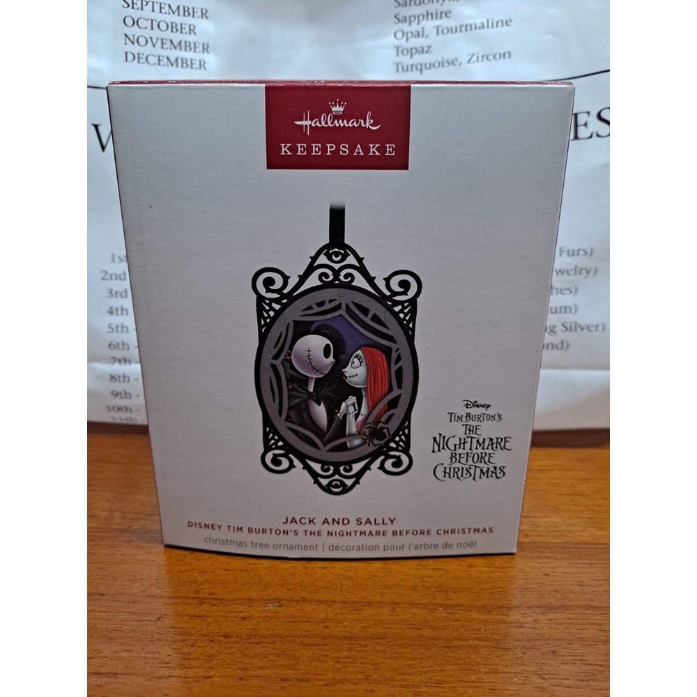 NIB 2024 Hallmark Keepsake Ornament Disney Nightmare Before Christmas Jack Sally